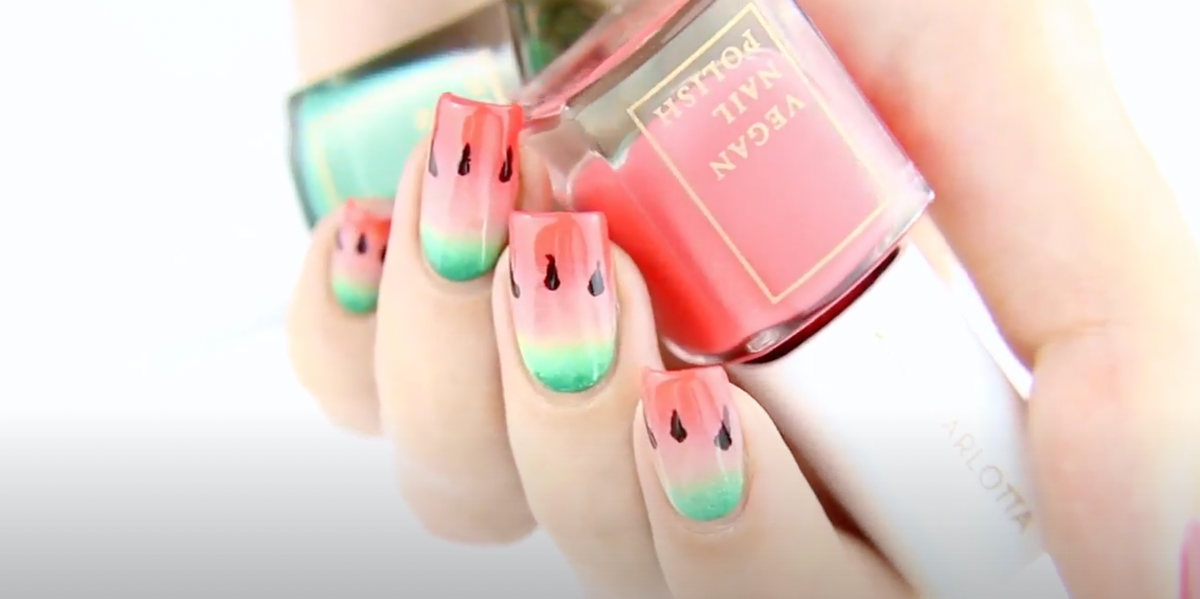 Wassermelonen Nail Art Tutorial