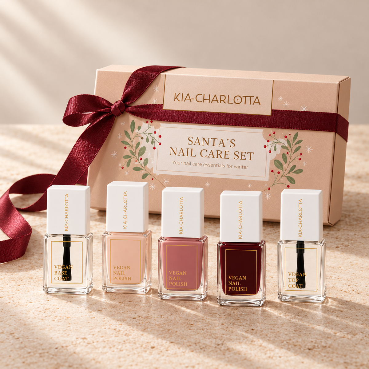 Dein Weihnachtsset – 3 Farben, Base & Top Coat in der Christmas Box