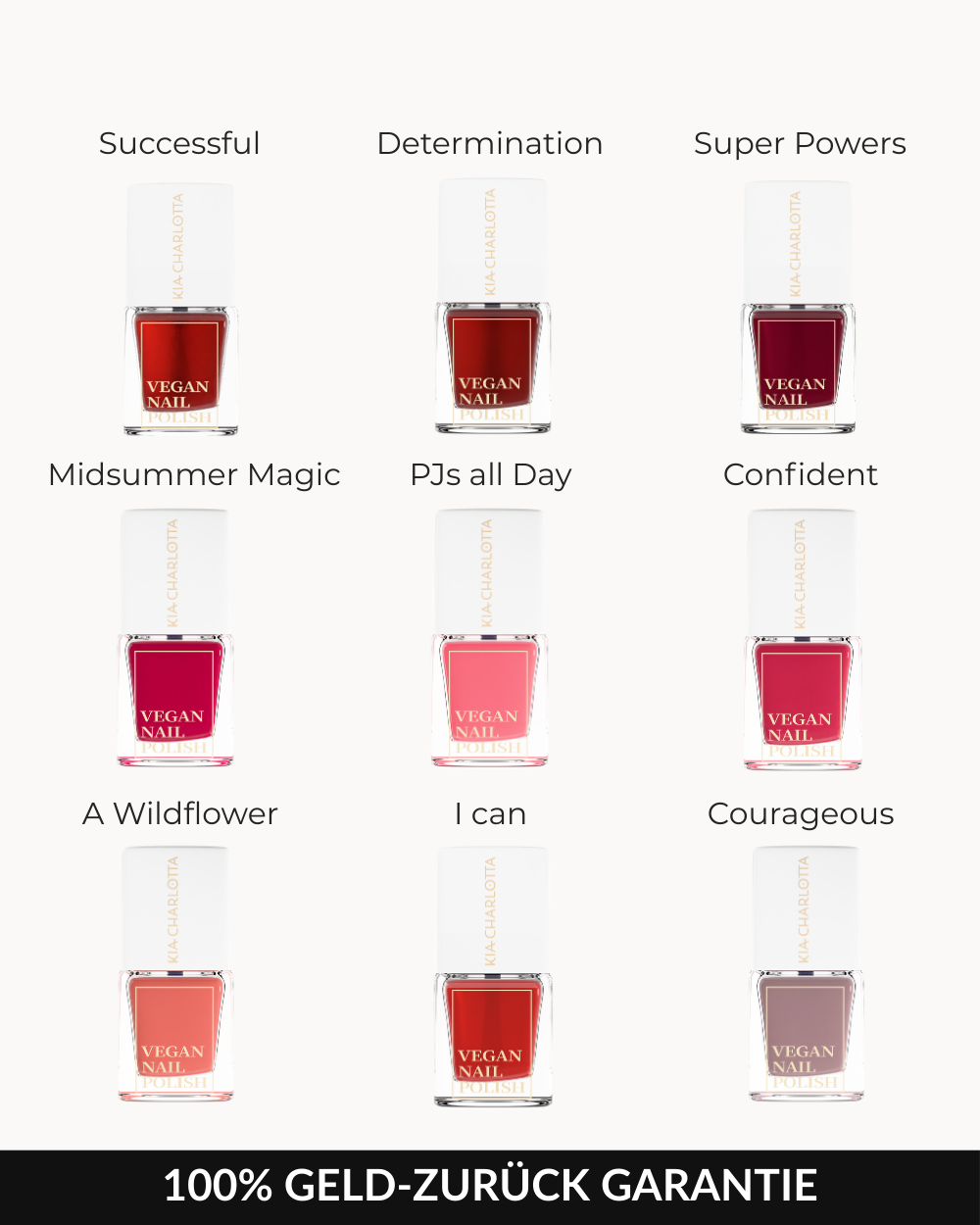Nagellack-Routine Set von Kia Charlotta