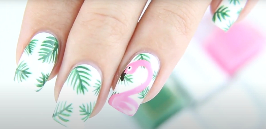 Flamingo Nageldesign Tutorial
