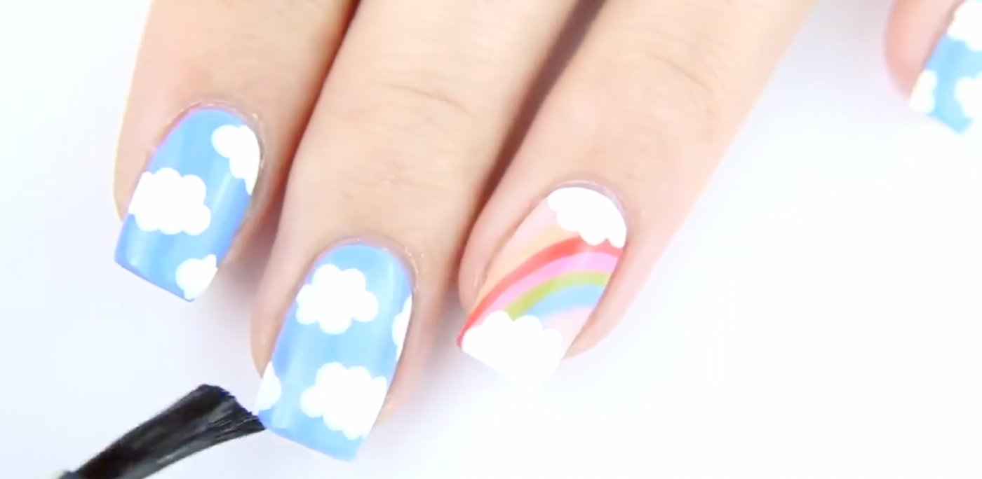 Cloudy Nails Nageldesign Tutorial