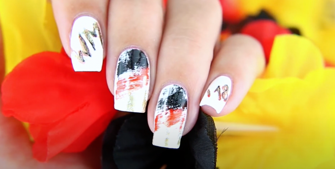 Deutschand WM Nageldesign Tutorial