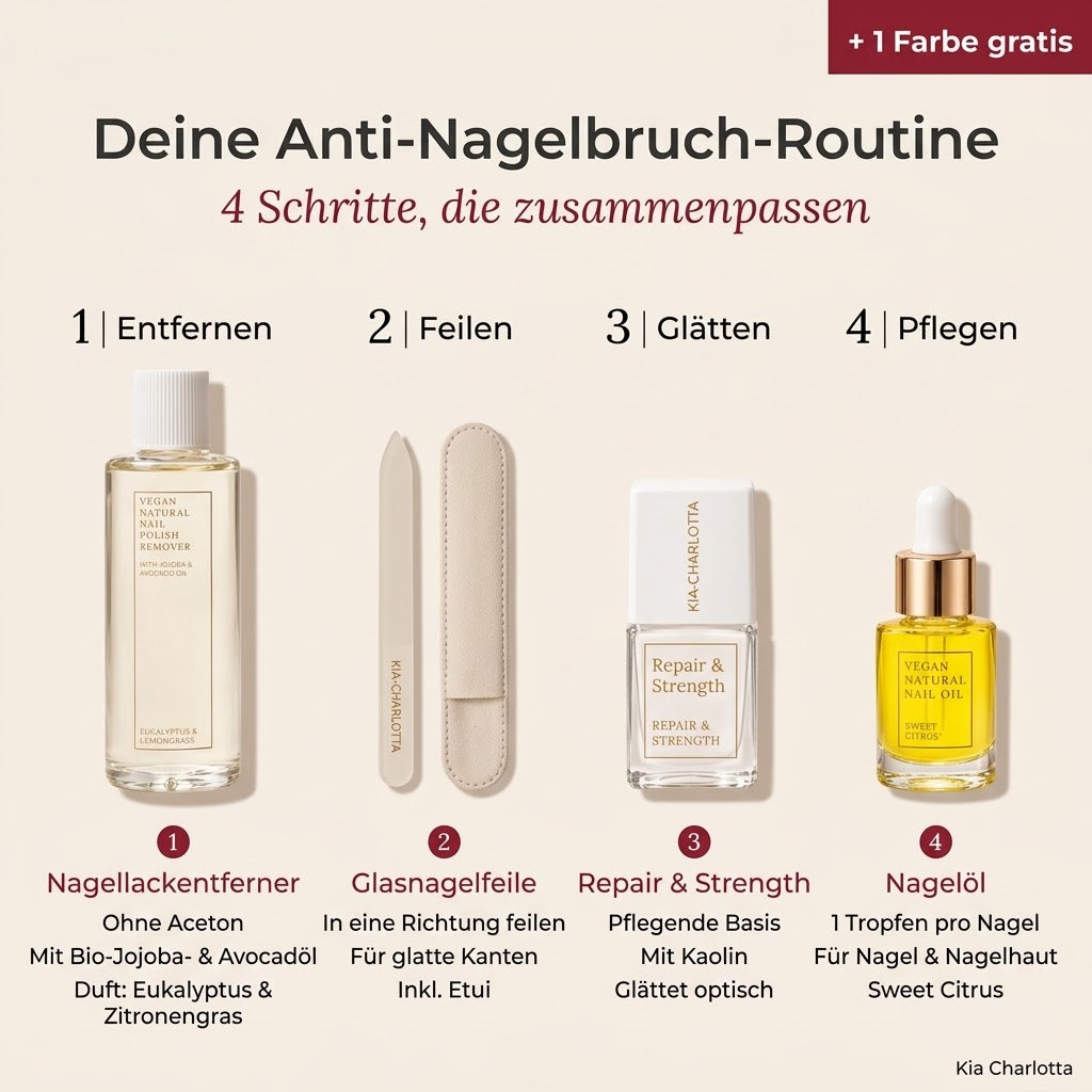 Anti-Nagelbruch-Routine + Farbe gratis