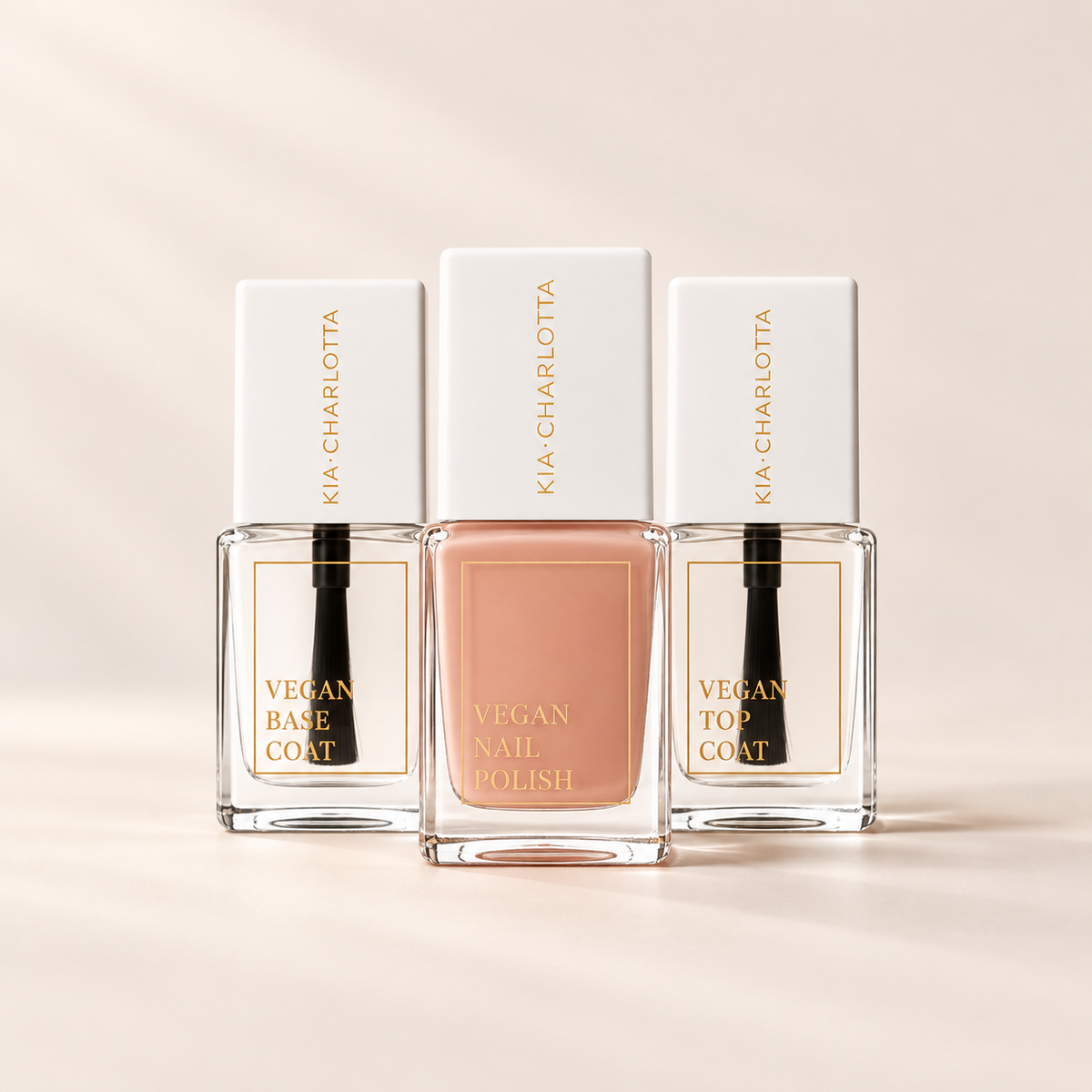 Maniküre-Set – Base, Farbe & Top Coat