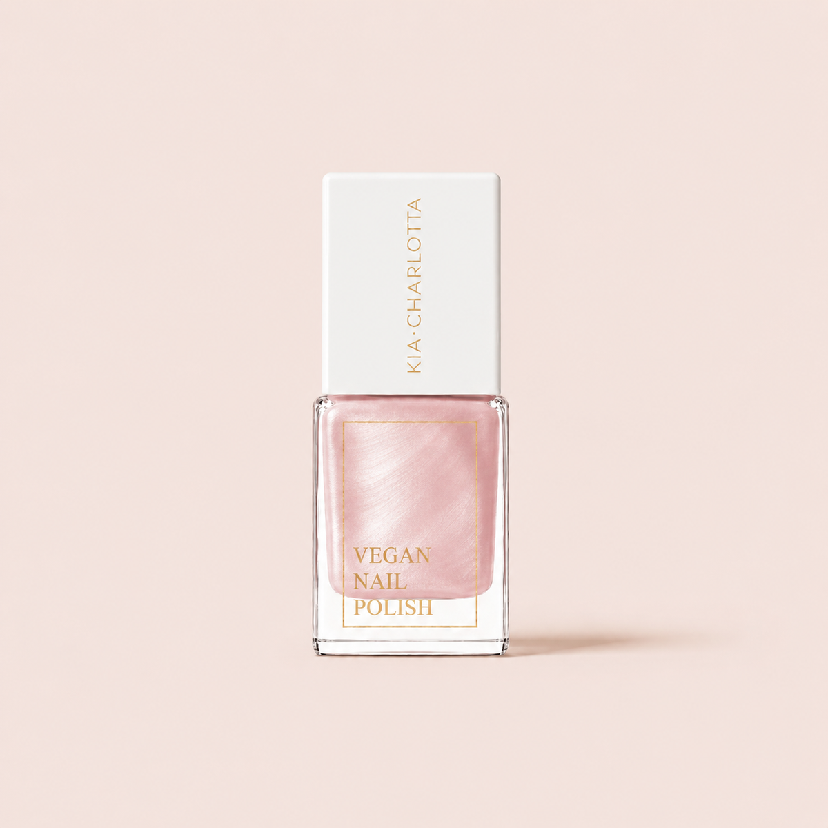 Veganer Nagellack Receive in Perlenpink Metallic von Kia Charlotta