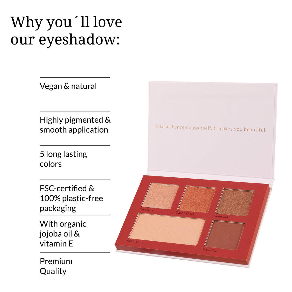 Eyeshadow Palette vegan – Lidschatten von Kia Charlotta