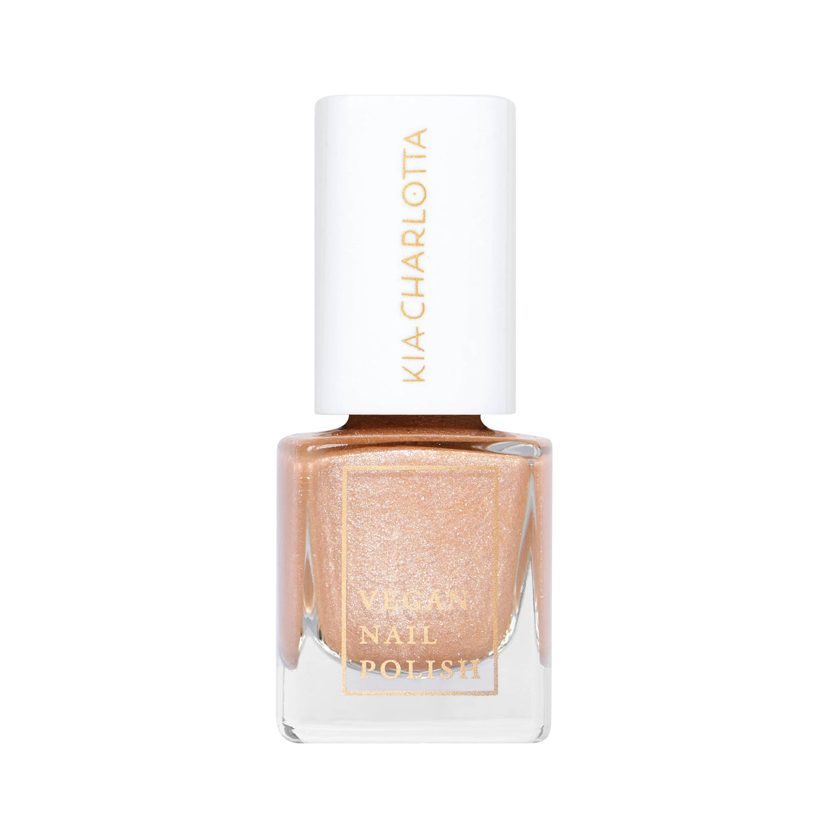 Veganer Nagellack Morning Sun in schimmerndem Pfirsich von Kia Charlotta