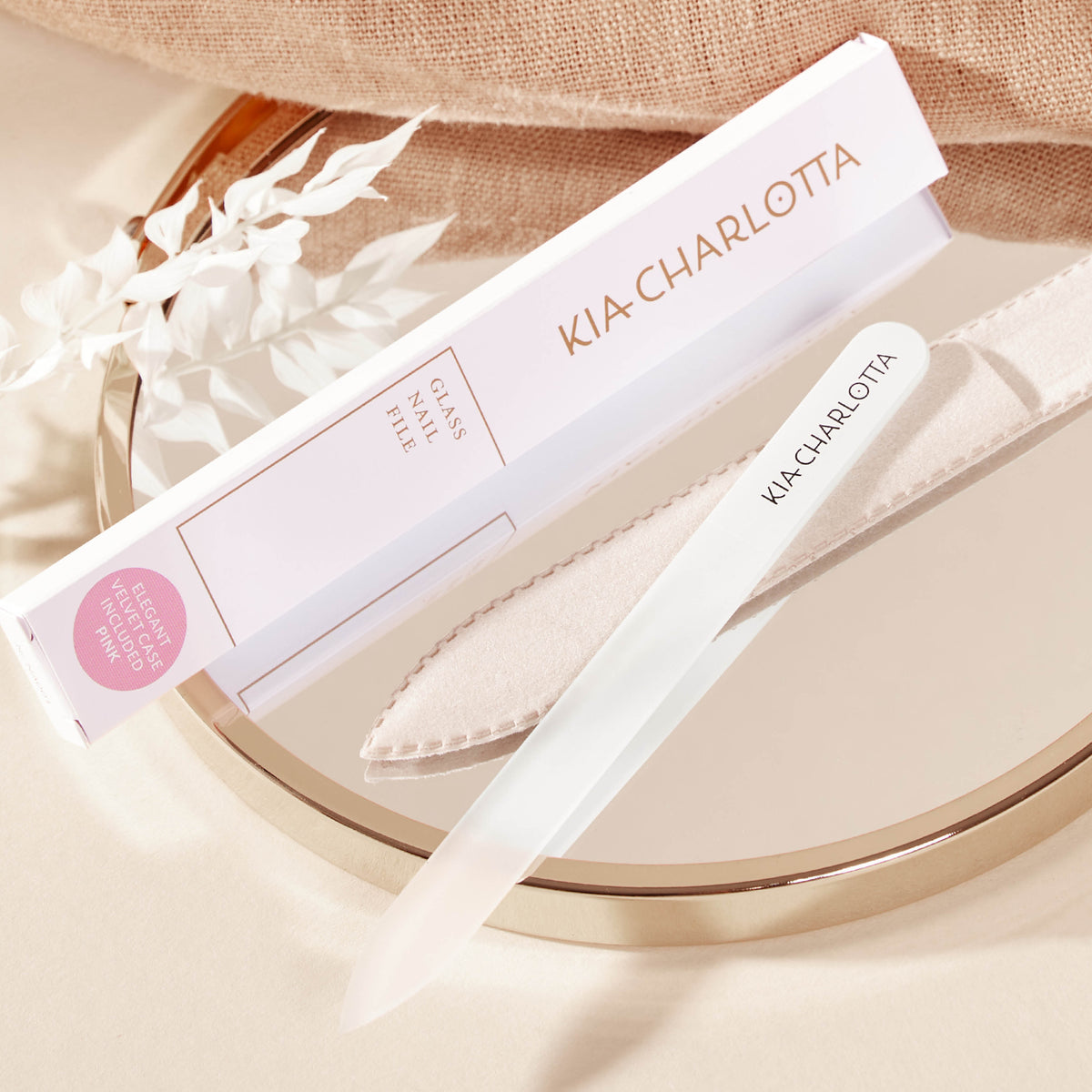 Glasnagelfeile für sanftes Feilen von Kia Charlotta